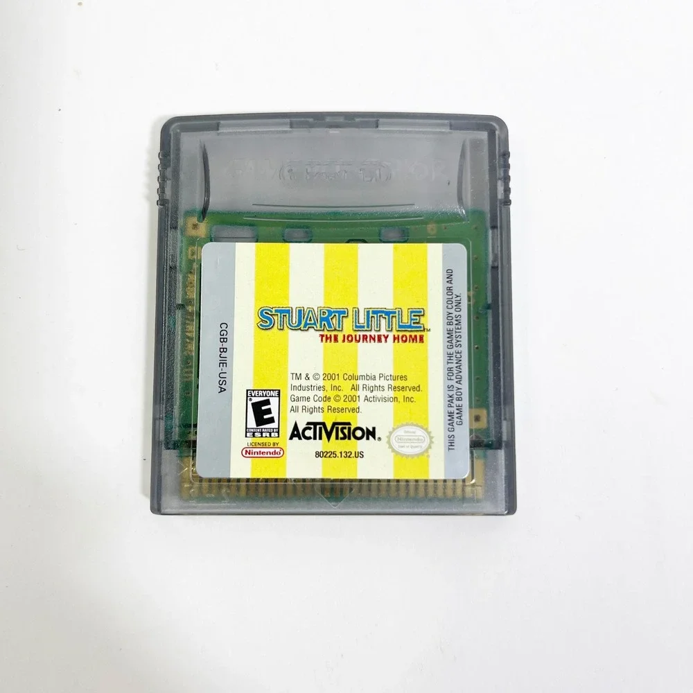 Nintendo Stuart Little The Journey Home Game Boy Color GBC Gray Cartridge