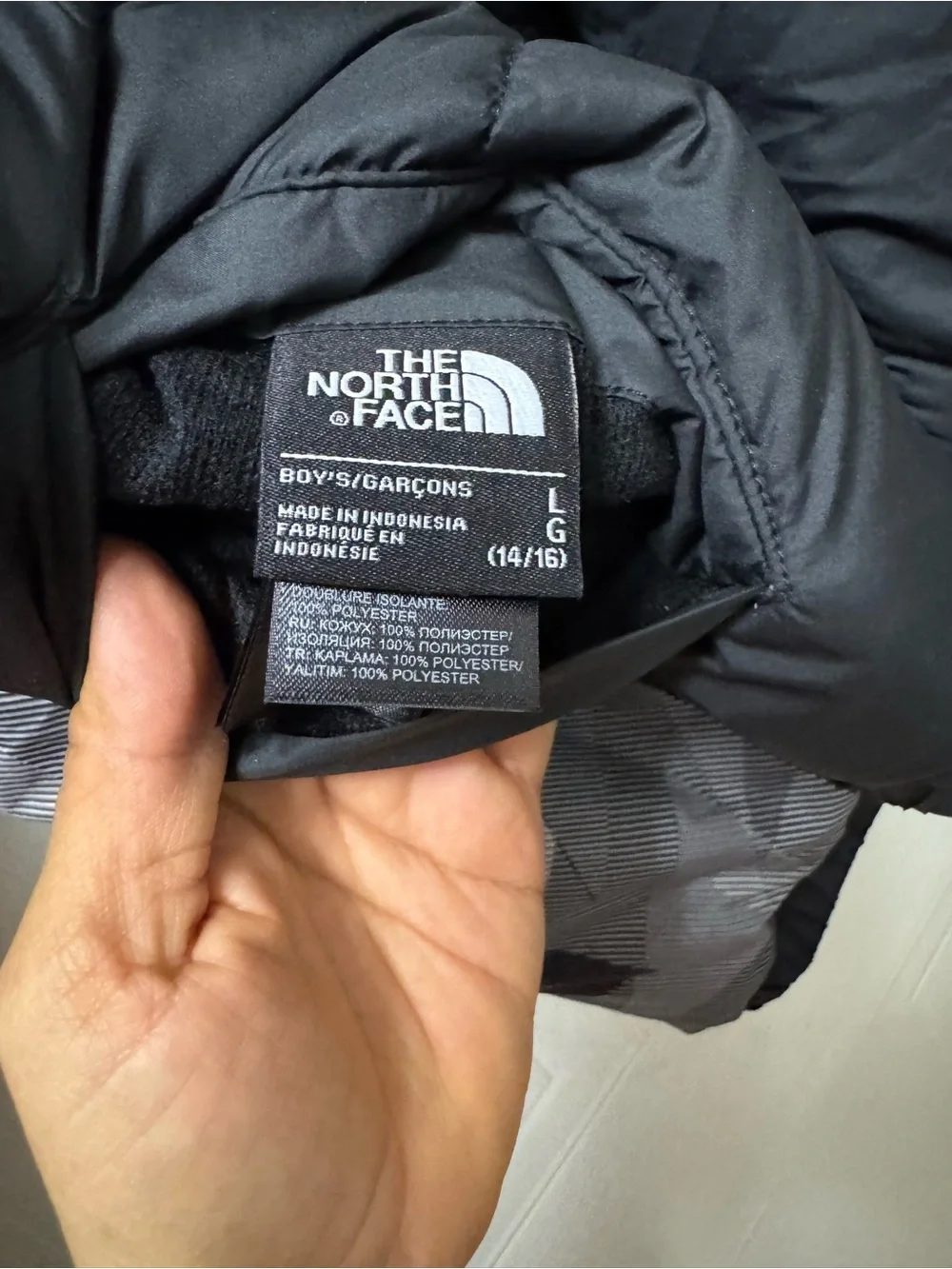 The North Face insulated quilted