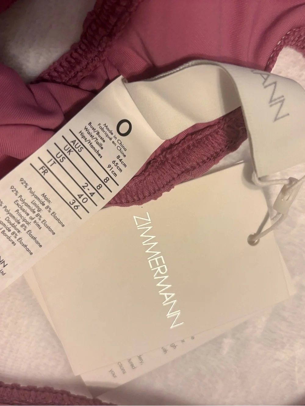 Zimmermann textured bikini