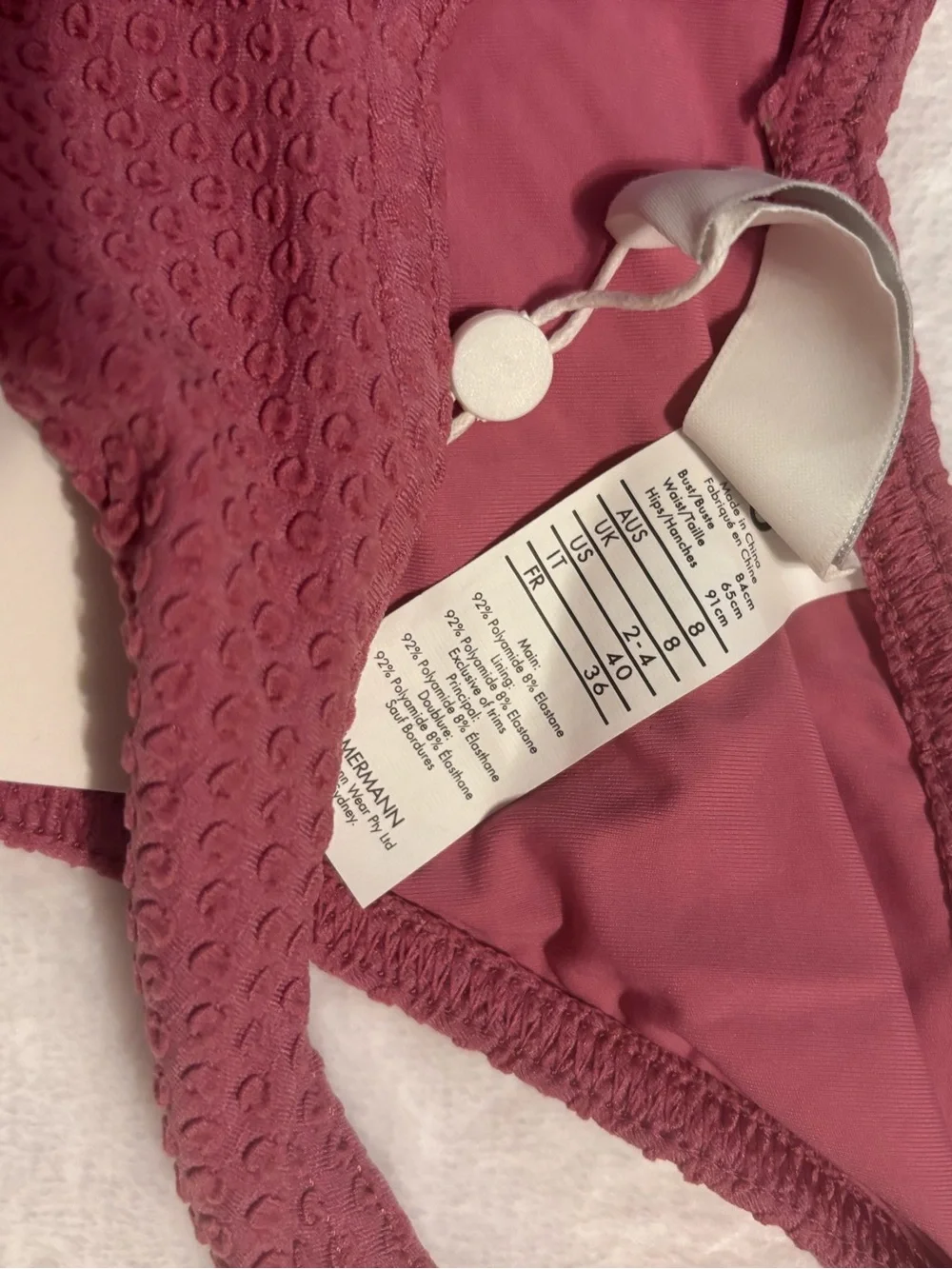 Zimmermann textured bikini