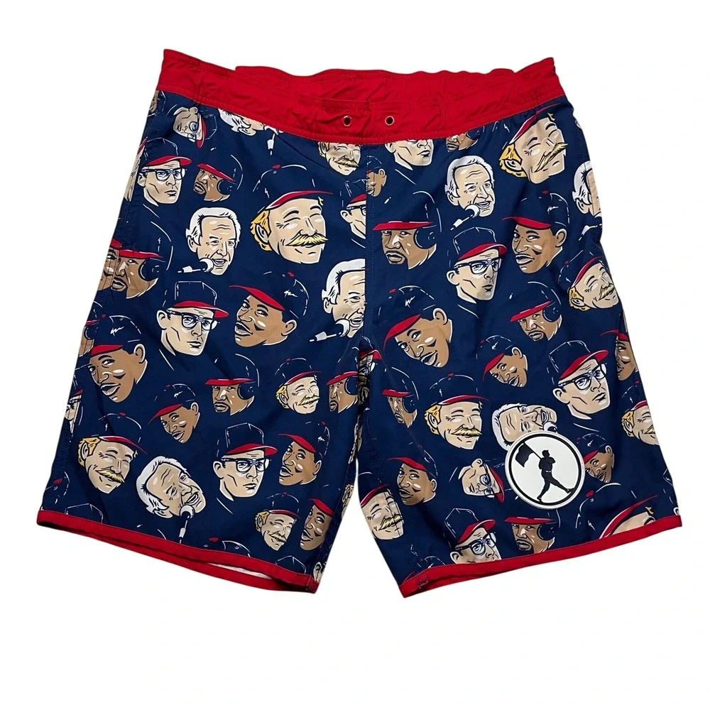 Baseballism Swim Trunks Mens XL Blue Legends Graphic Board Shorts 4-Way Stretch‎