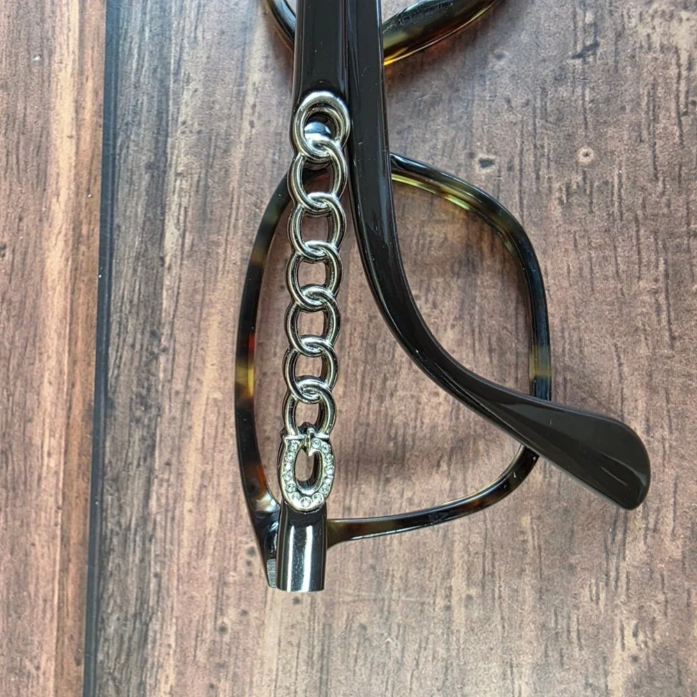 Guess Women's Tortoise‎ Chain Link Frame Eyeglasses 53-17-145