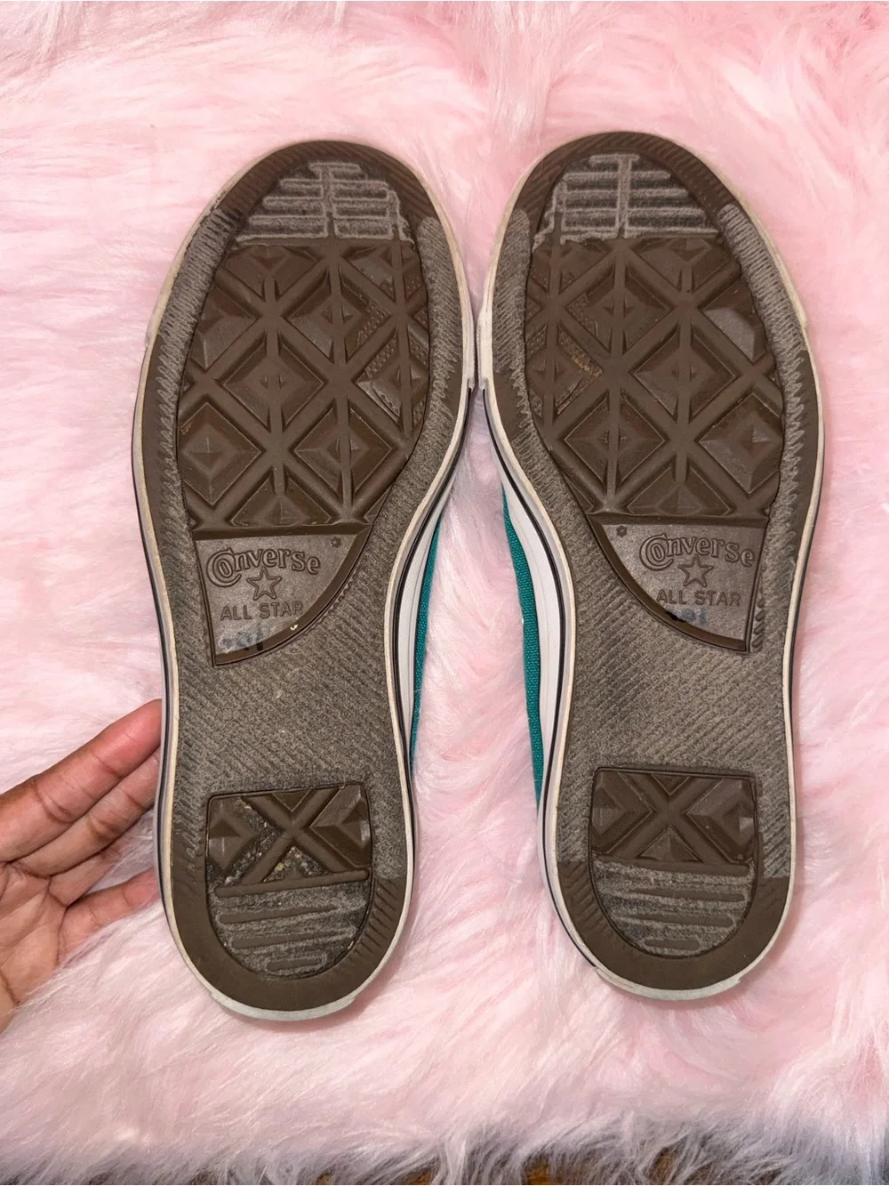 Converse All Star Deep Teal Low-Top Canvas Sneakers—Size: 6