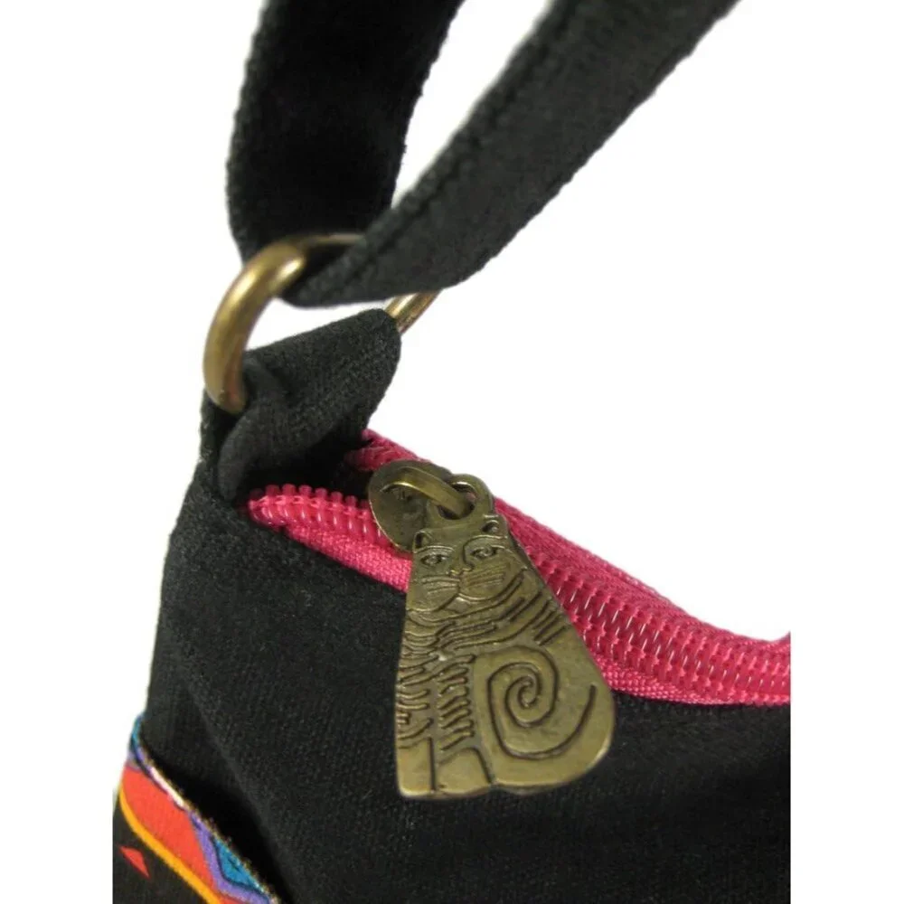 Crossbody Purse Zipper Top 10X10 Feline Friends Multicoloured Unisex
