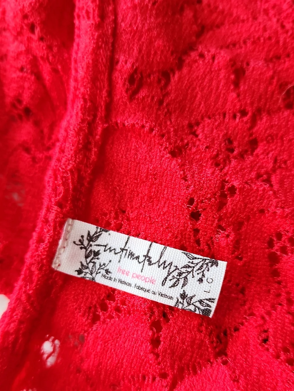 Free People vibrant red