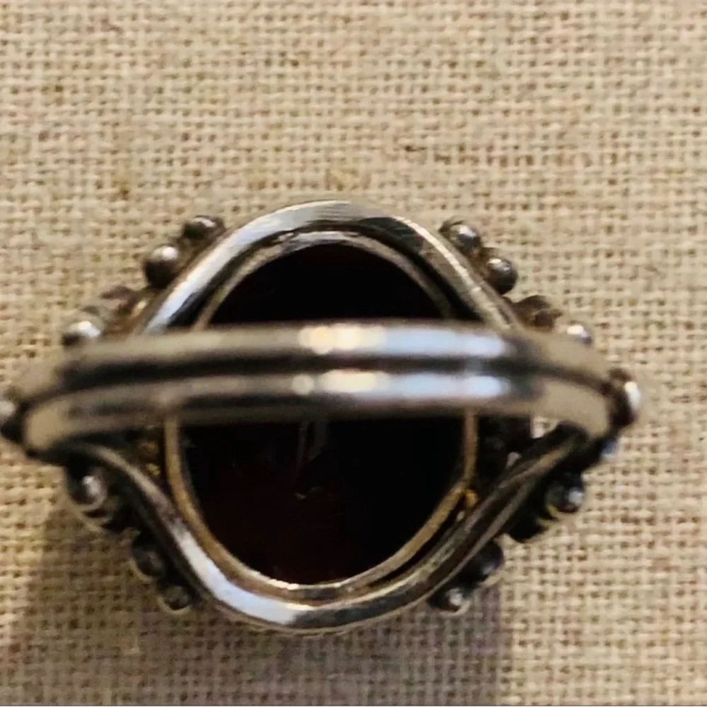 Lord & Taylor | Ring | Silver Garnet Oversized Ring