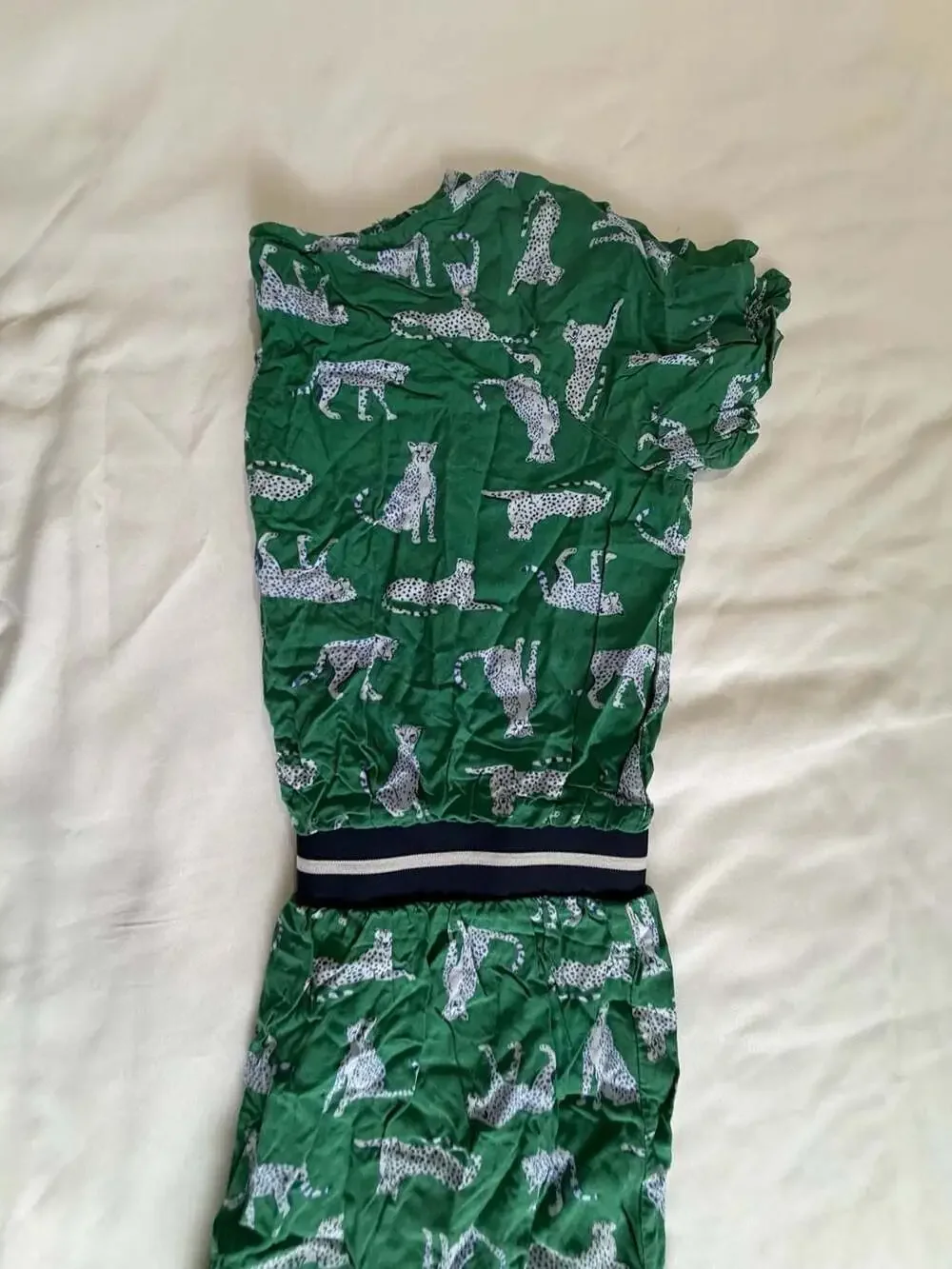 Old Navy green cheetah