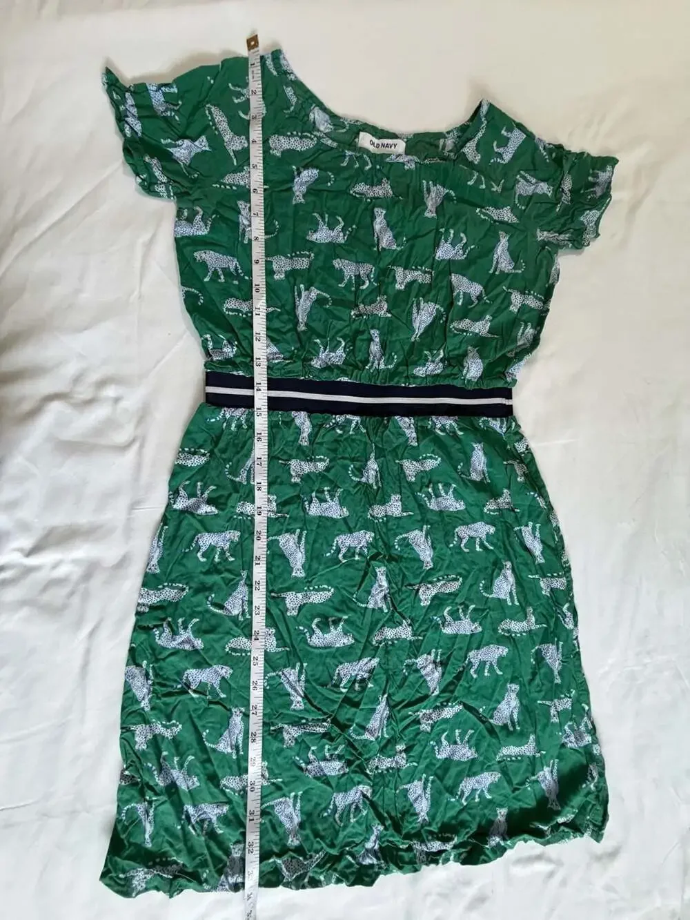 Old Navy green cheetah