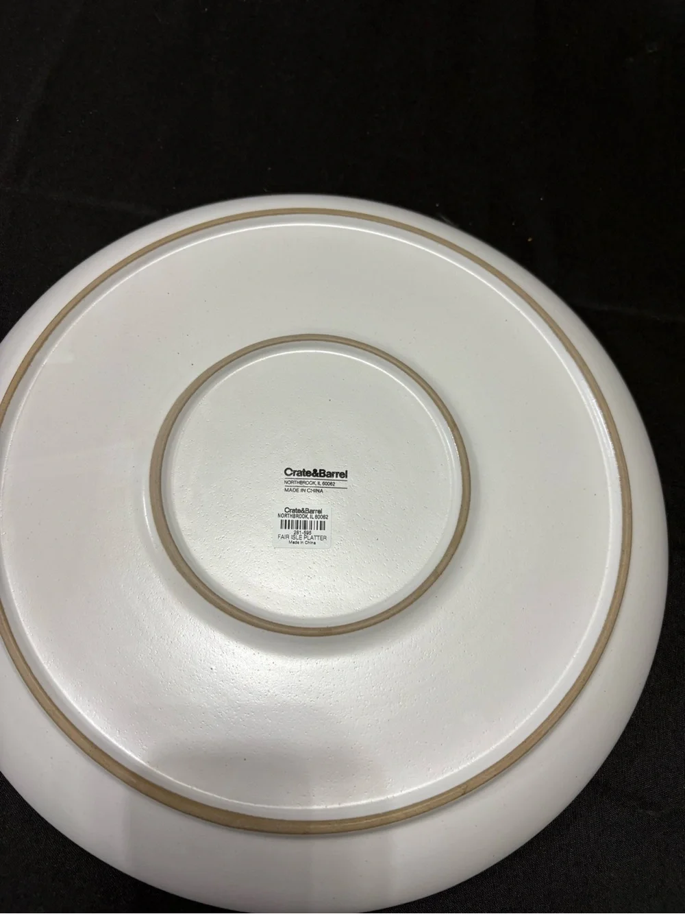 Crate&Barrel ceramic platter