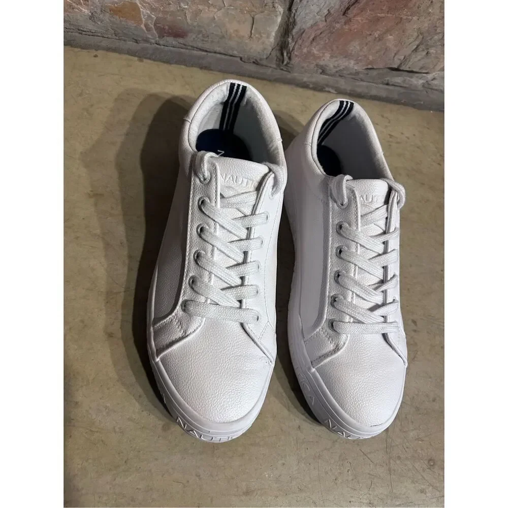 Nautica Aelisa White Fashion Lace Up Sneakers Women's Size 9
