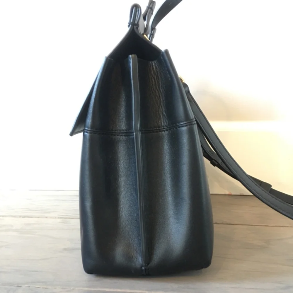 Tory Burch Block-T Leather Satchel
