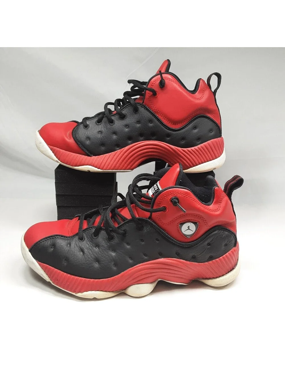 Nike Jordan - Jumpman Team 11 - Sneakers - Black Red White - Size 9 1/2