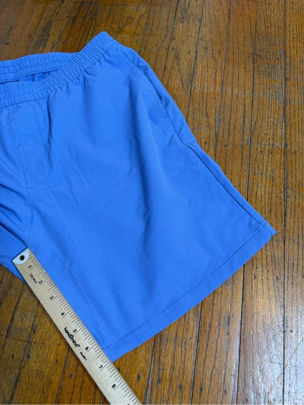 Outdoor Voices RecTrek 7” Shorts Men's Size Large Blue  Drawstring Activewear
