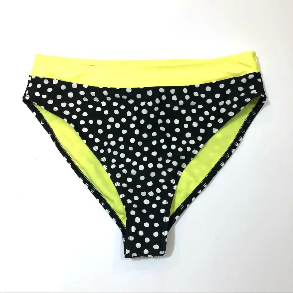 California Waves Polka Dot Bikini Swim Bottom