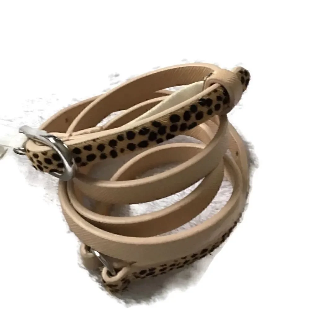 Old Navy Leopard Calf Hair Belt
