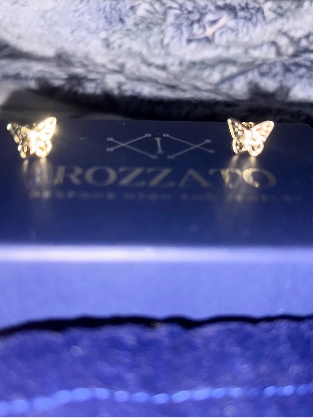 Gold Butterfly Stud Earrings - Gold