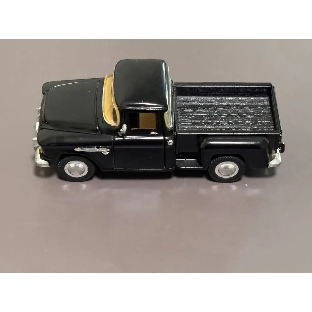 1955 Chevy Stepside Black Diecast Pickup Truck 1:36 Scale Sunnyside  SS5602
