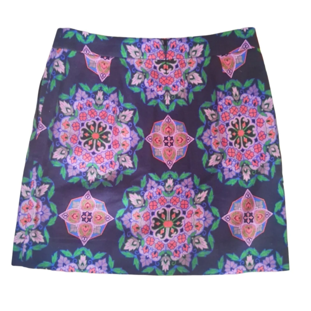 Floral Patterned Skirt - Multicolor