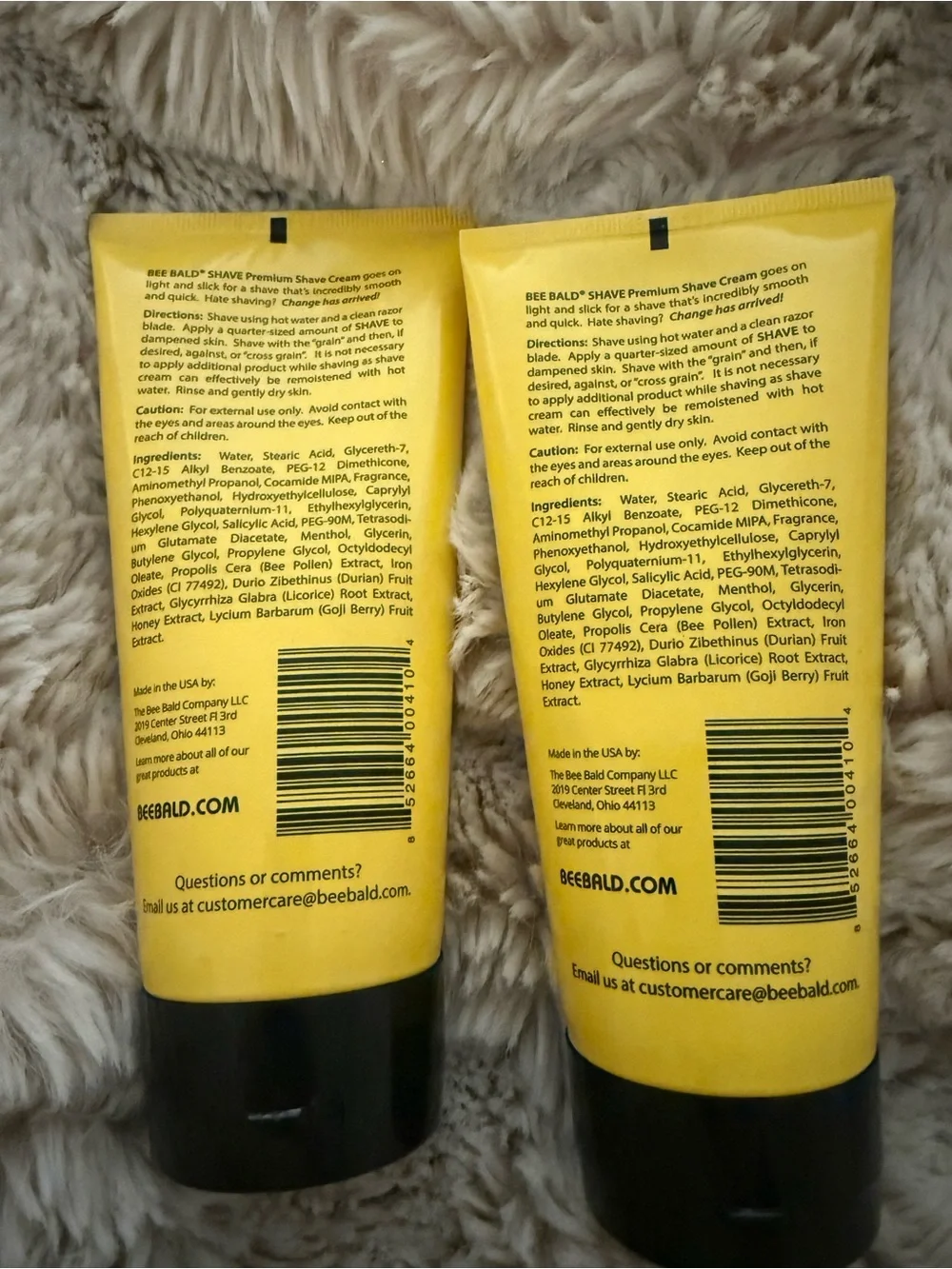 Bee bald sensitive tubes