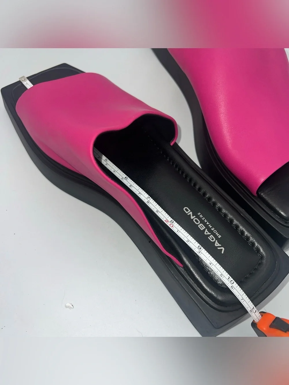 Vagabond Shoemakers Evy Slide Leather Sandals Hot Pink Women’s Size EU41 NEW