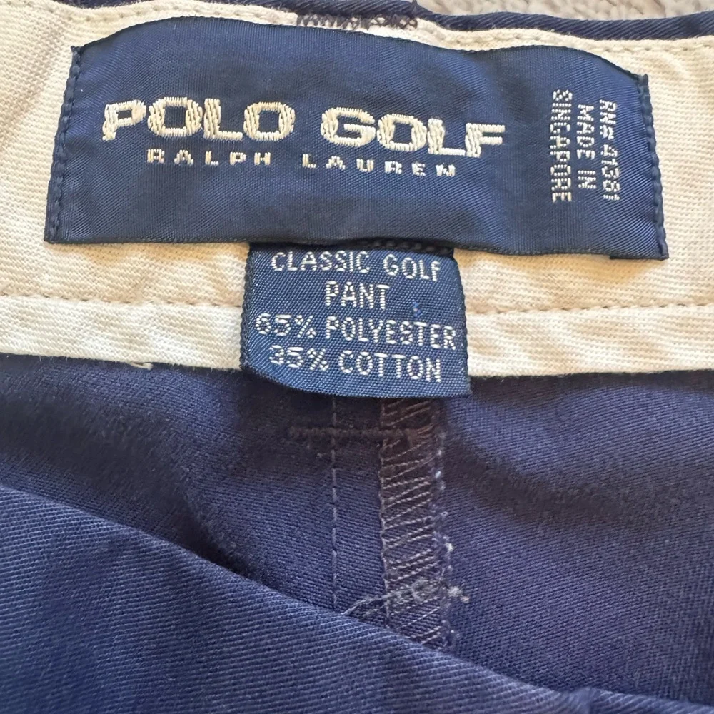 Polo‎ Golf Ralph Lauren Men's Navy Pleated Pants Size 38/30
