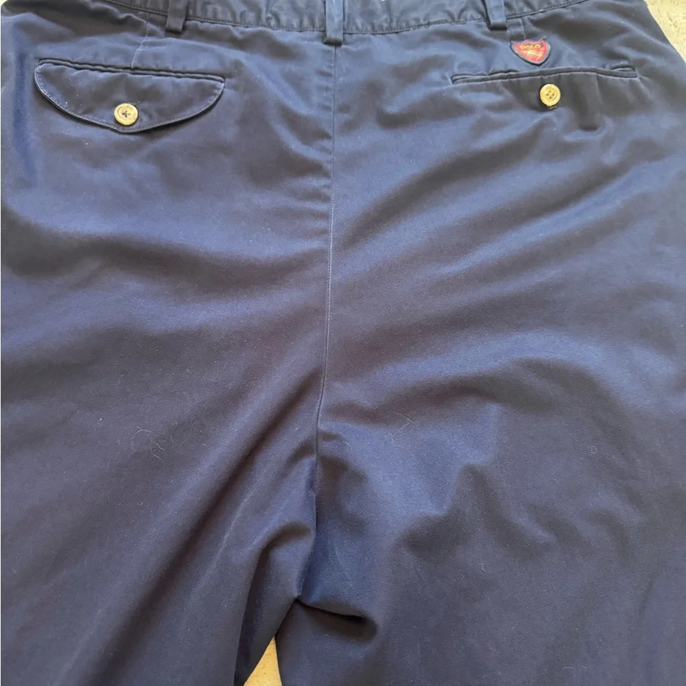 Polo‎ Golf Ralph Lauren Men's Navy Pleated Pants Size 38/30
