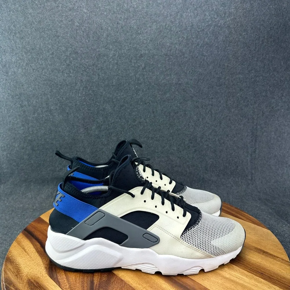 Nike Air Huarache Run Ultra Black White Blue Men's 11.5 819685-100