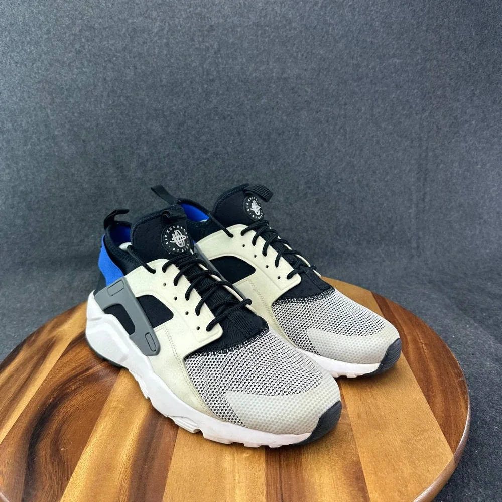 Nike Air Huarache Run Ultra Black White Blue Men's 11.5 819685-100