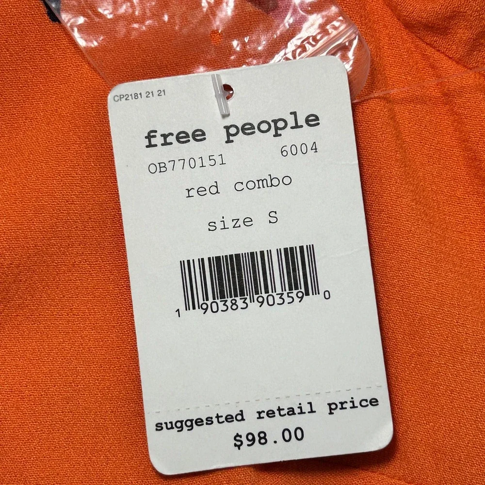 Free People vibrant orange