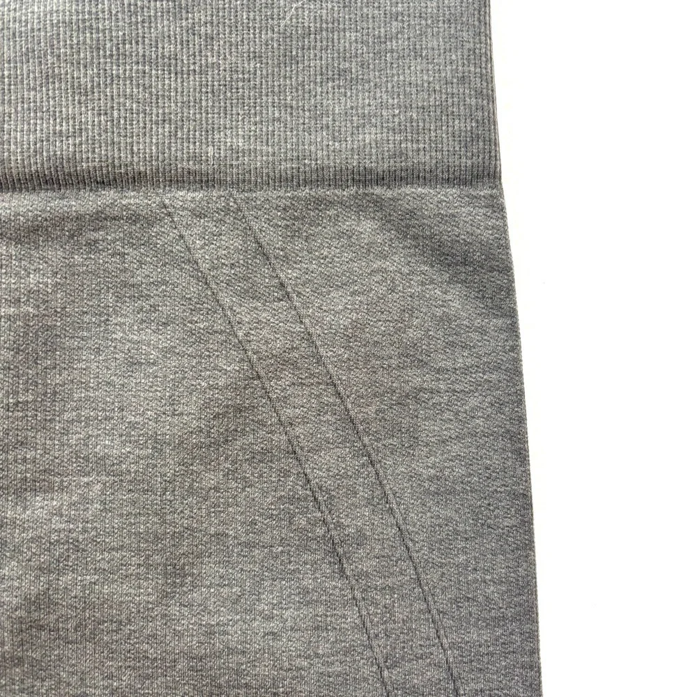 Lululemon Dark Gray in The Flow Crop Scrunch Midrise Compression‎ Capri Leggings