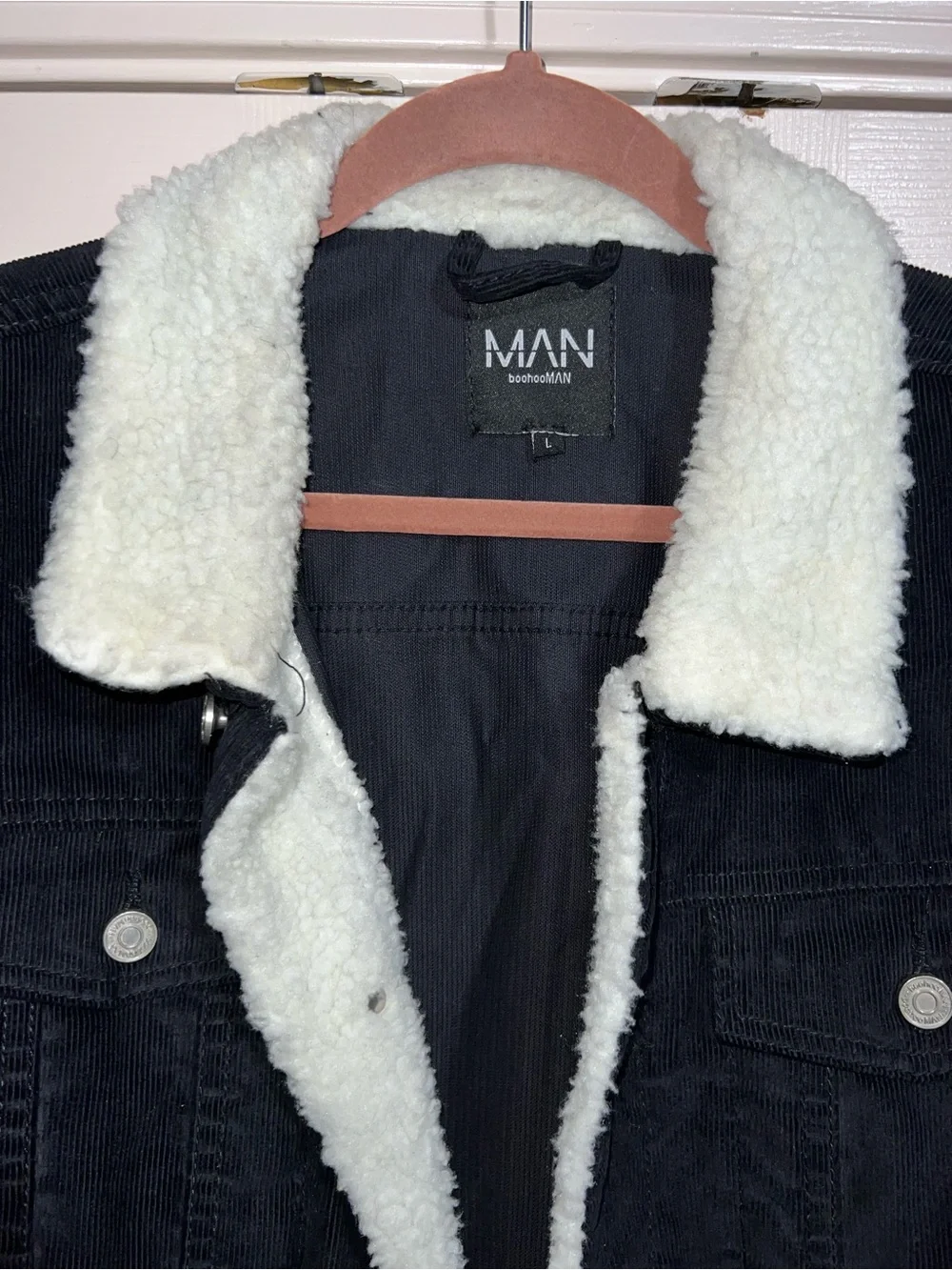 Boohooman navy blue