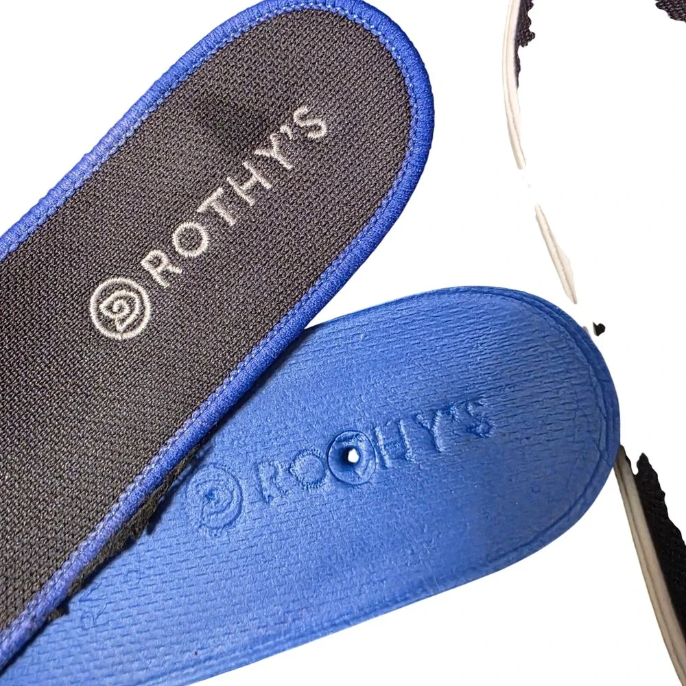 Rothys The Sneaker Black Solid Slip On Knit Shoes Womens‎ 10.5