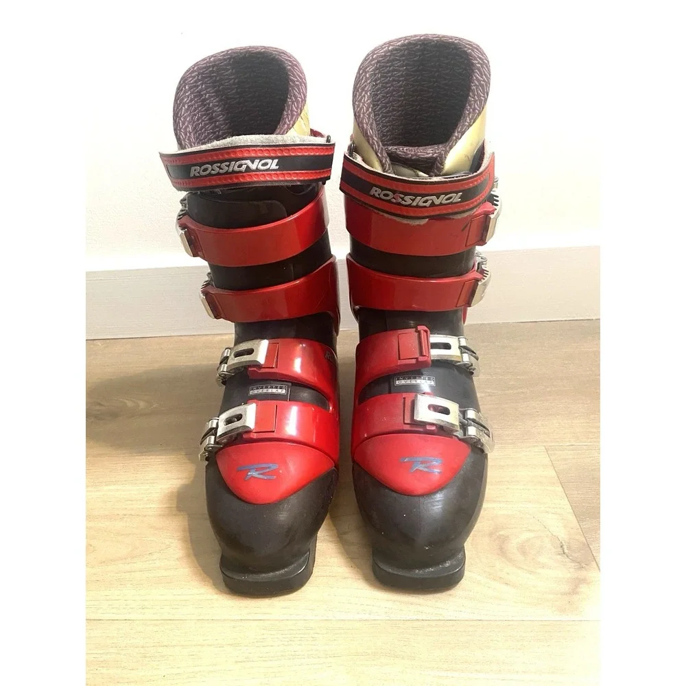 Rossignol Energy‎ STX Ski Boots US Men's 11 11.5 Mondo 29.5 Red Black