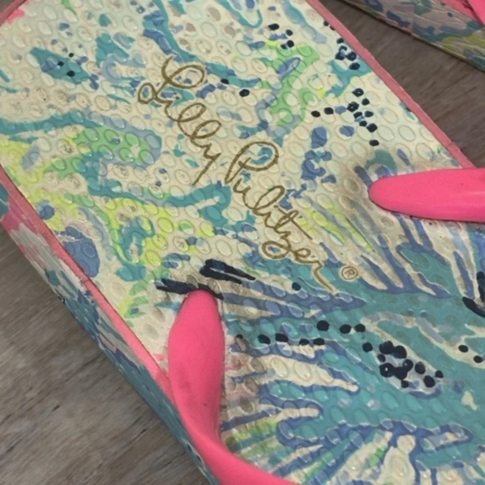 Lilly Pulitzer summer soles bottom