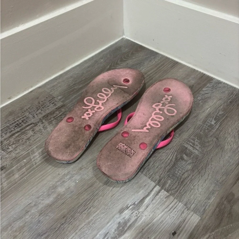 Lilly Pulitzer footbed sandals