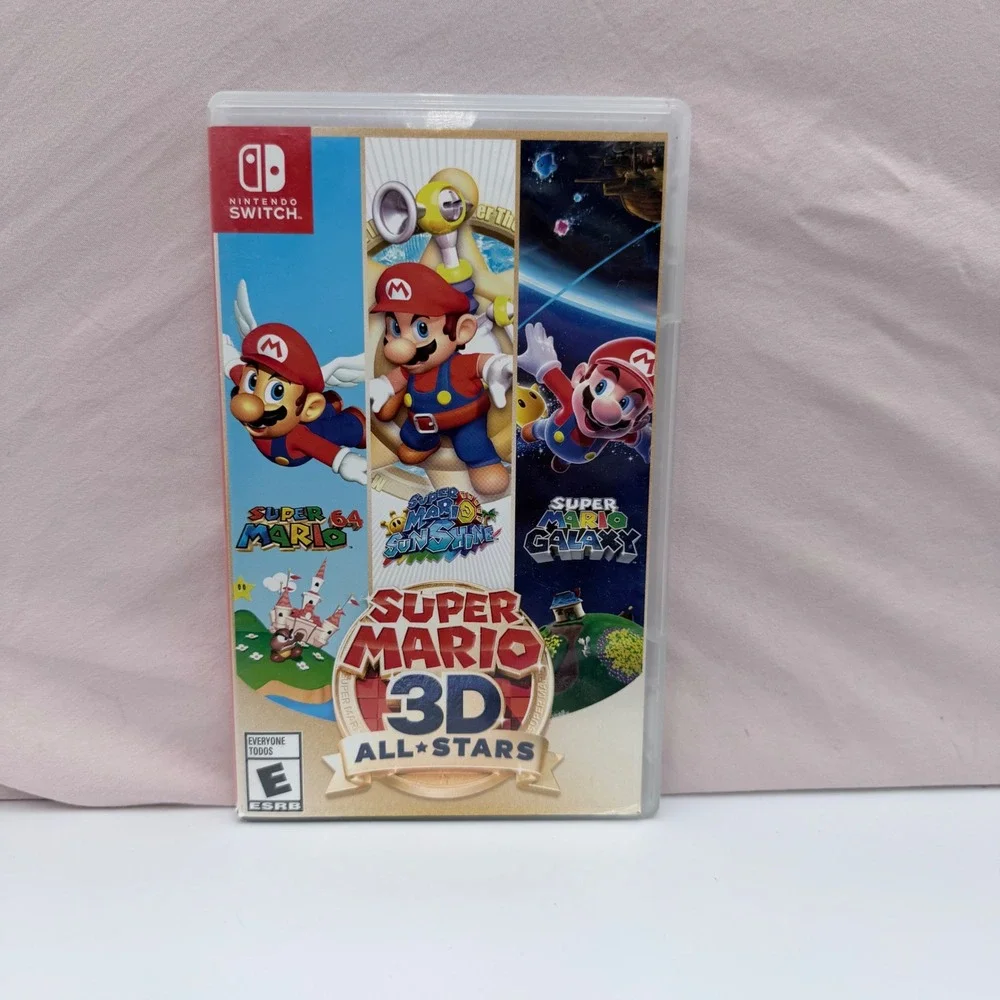 Nintendo Switch Mario Game Lot Super Mario 3D All-Stars & Sparks of Hope Bundle