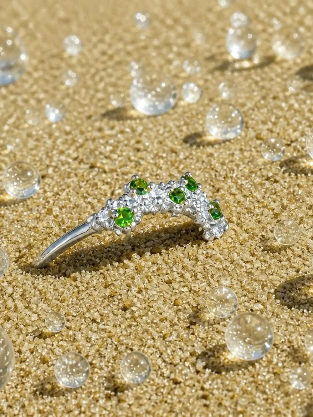 NEW! Chrome Diopside Ring
