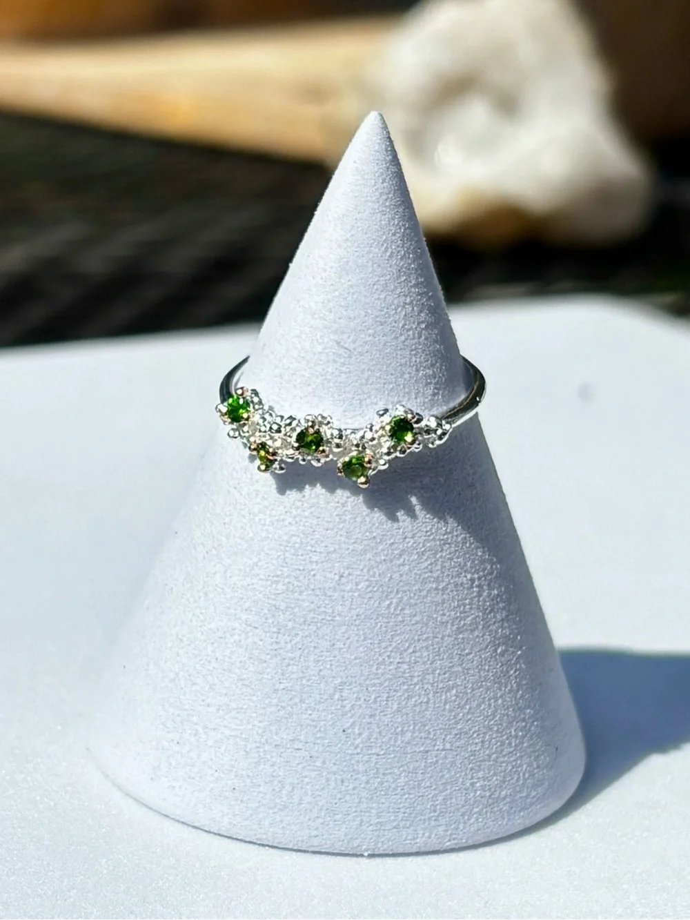 NEW! Chrome Diopside Ring