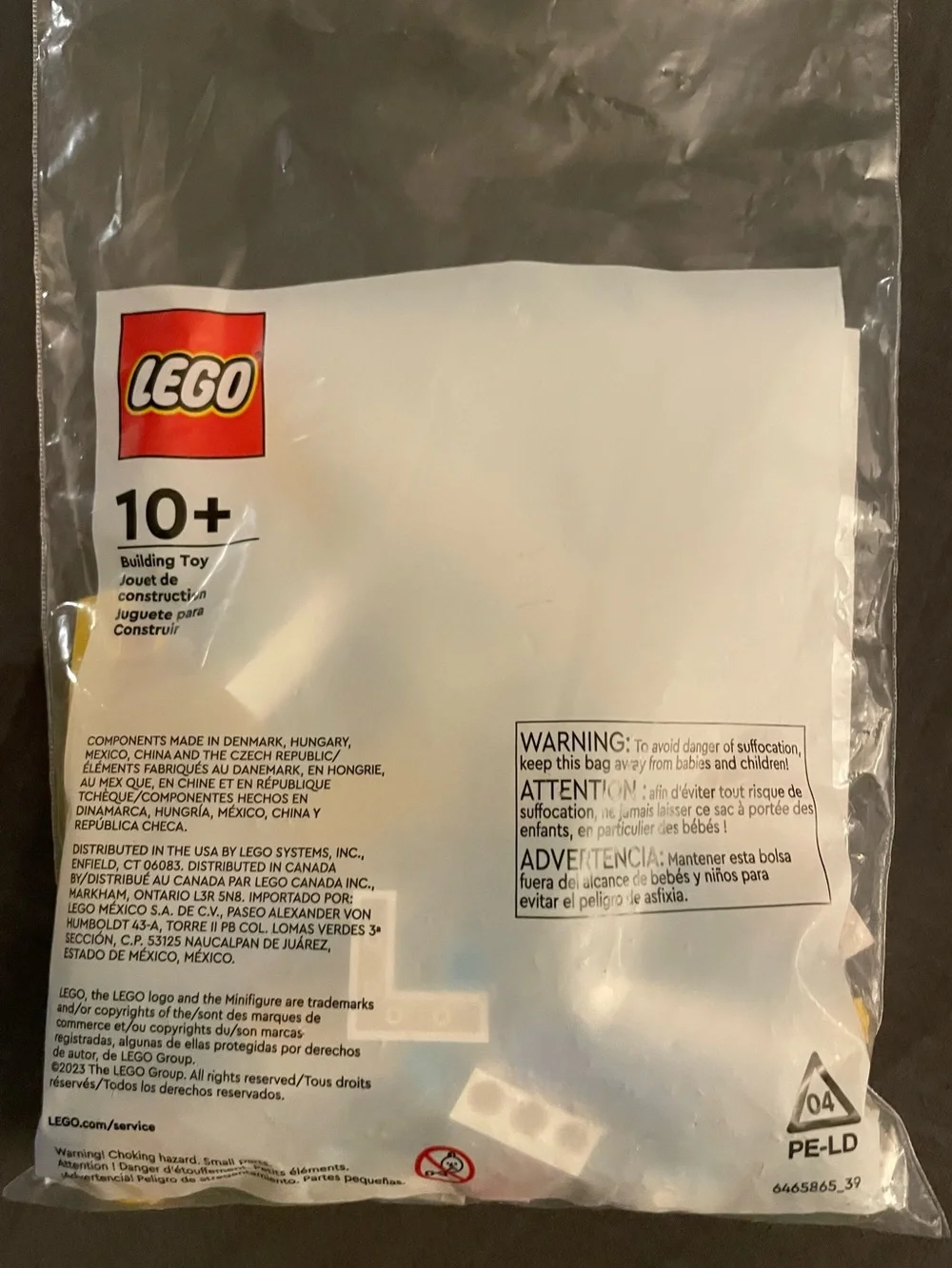 Lego sealed polybag