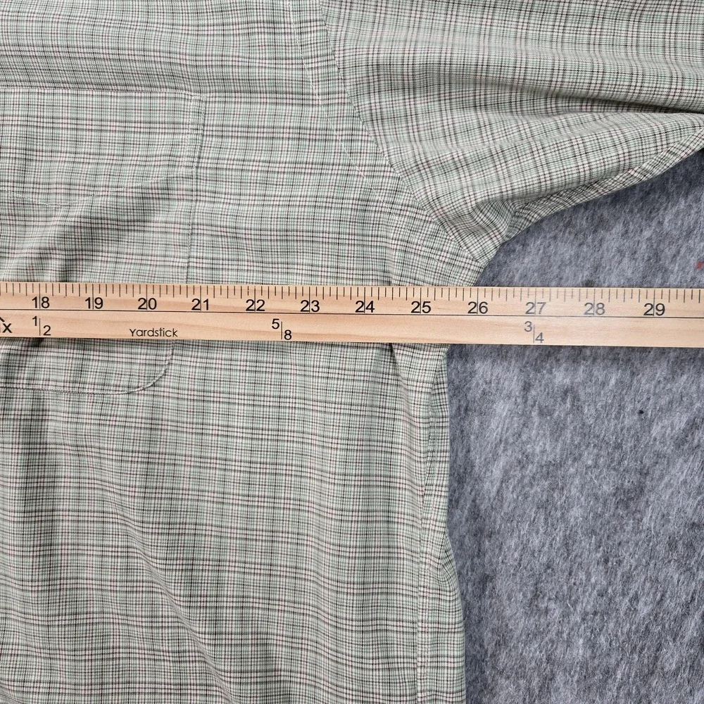 Polo Ralph Lauren Lowell Sport Shirt Mens Large Green Check‎ Cotton Long Sleeve
