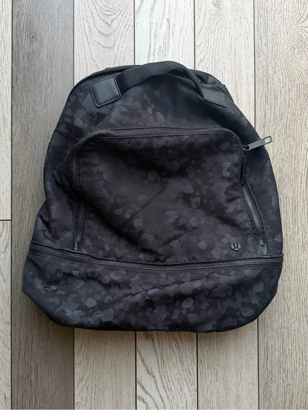 Lululemon City Adventure Black Patterned Backpack - 17L