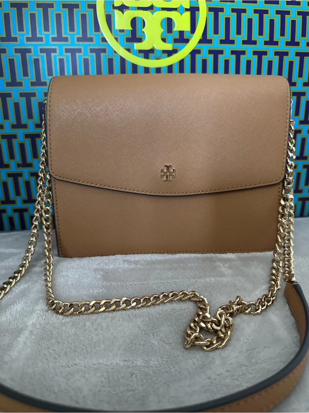 Tory Burch gold polished strap