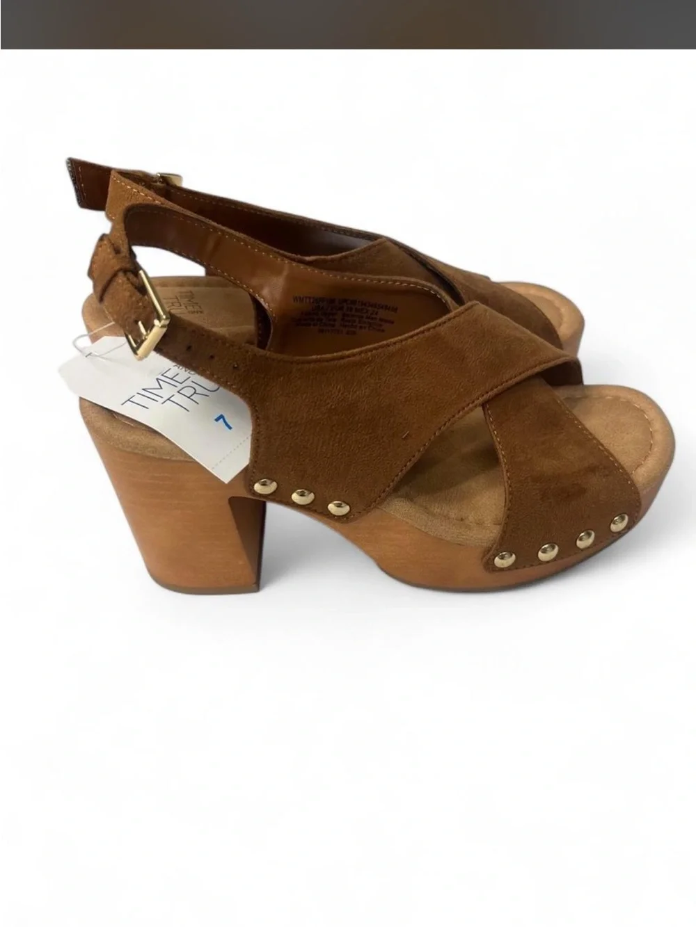 Time and Tru crisscross suede