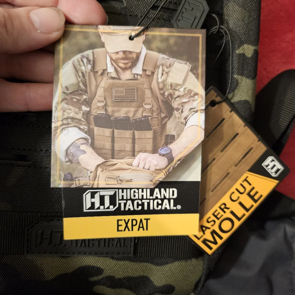 NWT Highland Tactical Small Crossbody Backpack Laser Cut Molle‎