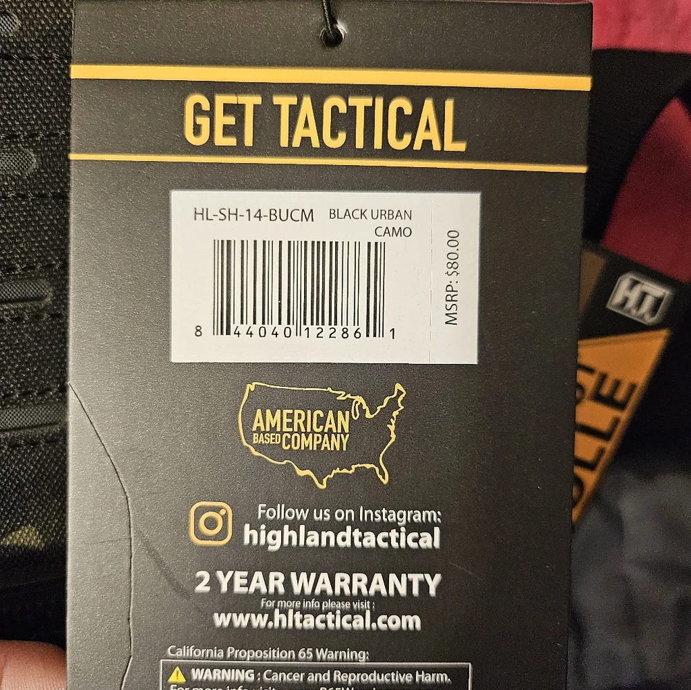 NWT Highland Tactical Small Crossbody Backpack Laser Cut Molle‎