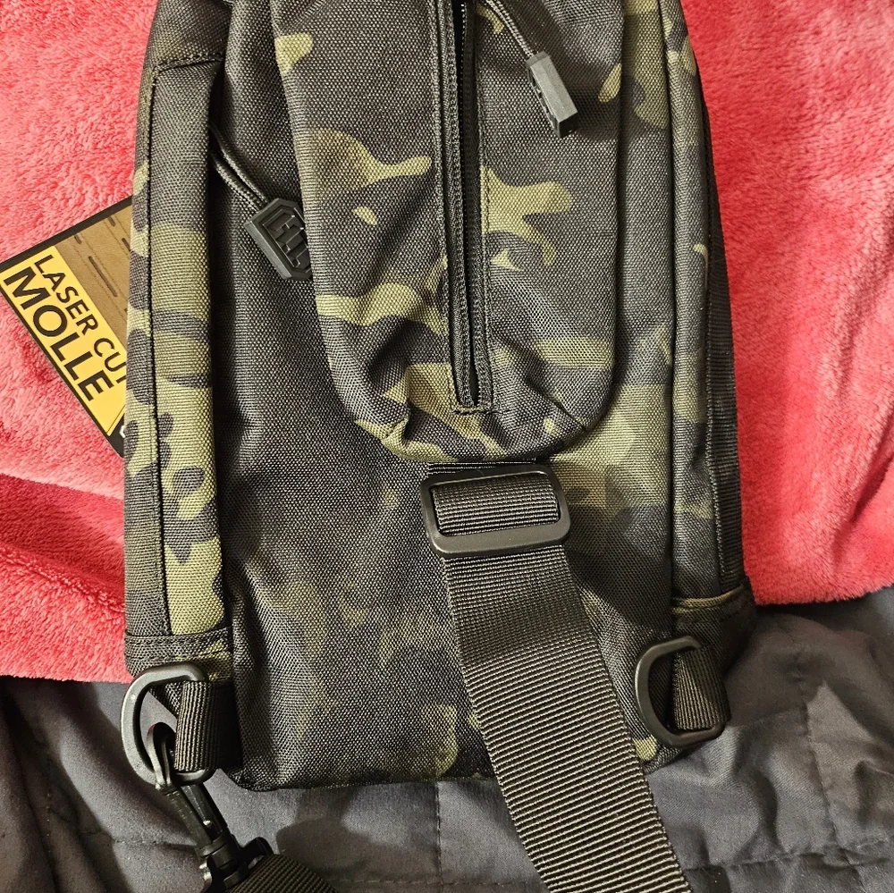 NWT Highland Tactical Small Crossbody Backpack Laser Cut Molle‎