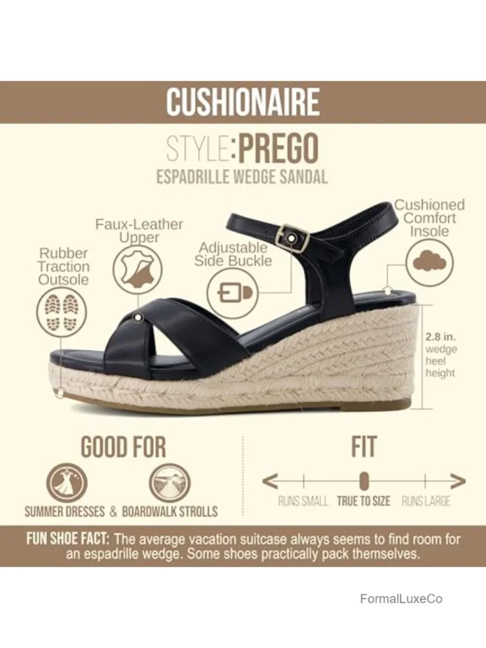 Women's Crisscross Espadrille Wedge Sandals with Adjustable Ankle Strap