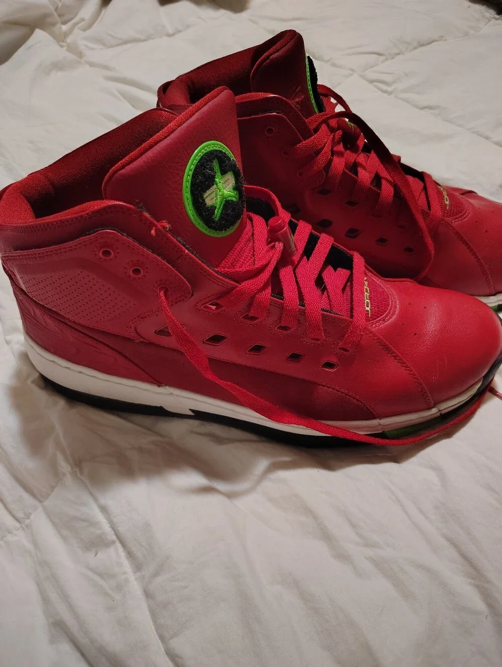 Men's Red High-Top Jordans