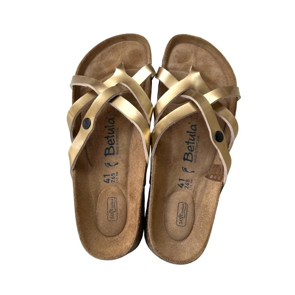 Betula by Birkenstock sandals with a gold-colored strap Women Size 41