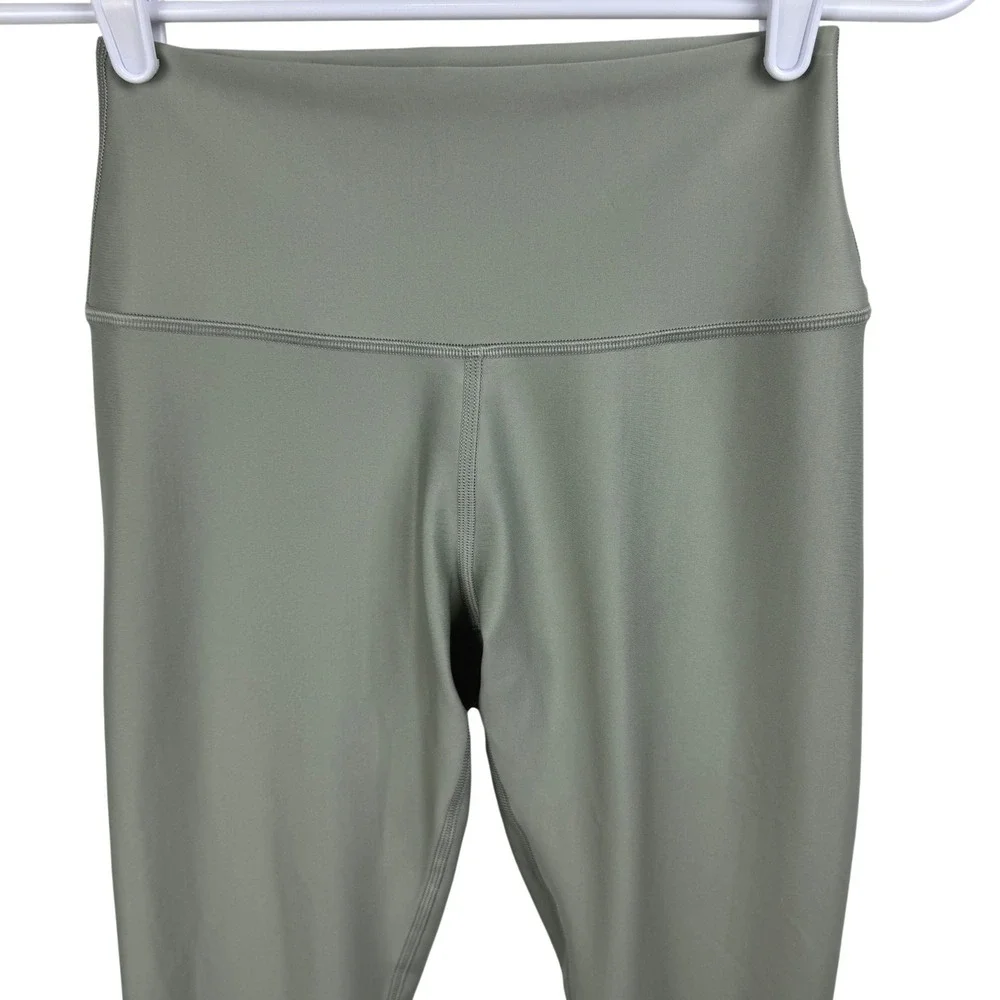 Alo Yoga Women's High Waist Leggings Sage Green Size Small‎ Athleisure Workout